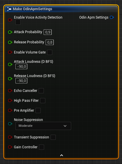 Make ODIN APM Settings